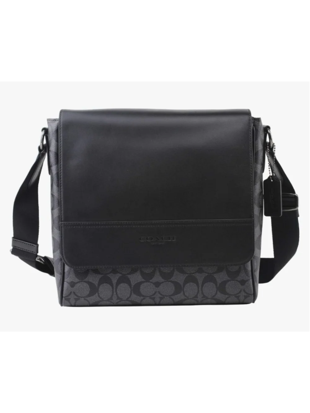 Coach Houston Map Bag in Signature Canvas